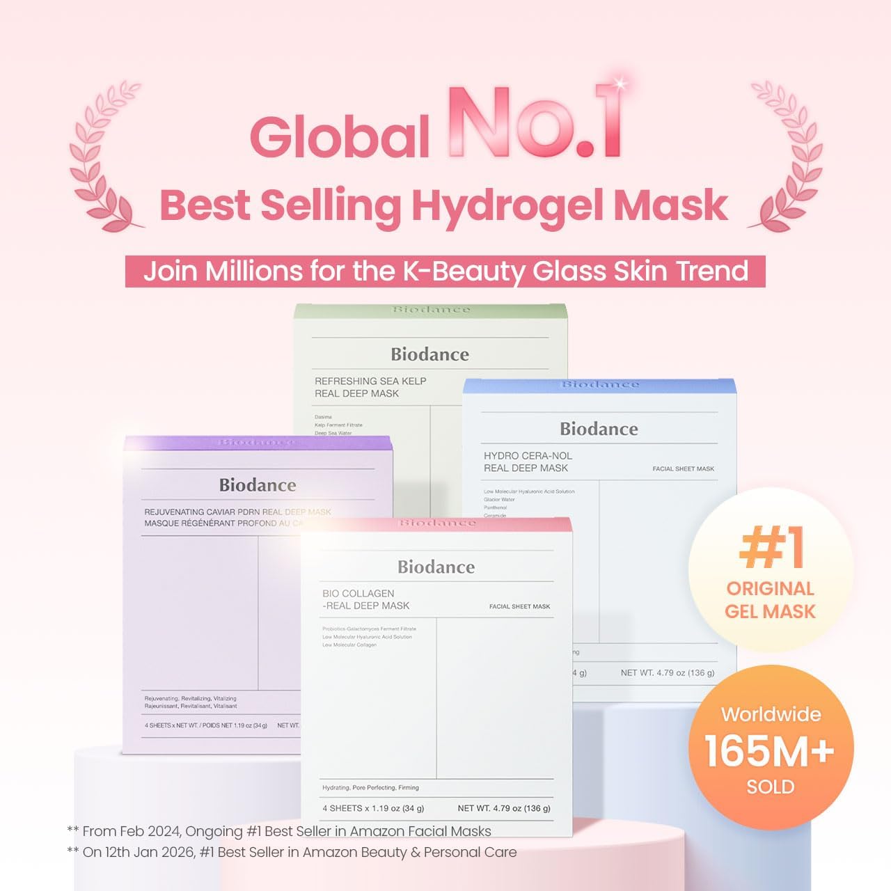 Biodance Bio Collagen-Real Deep Mask 1Box (34g*4ea) - Image 4