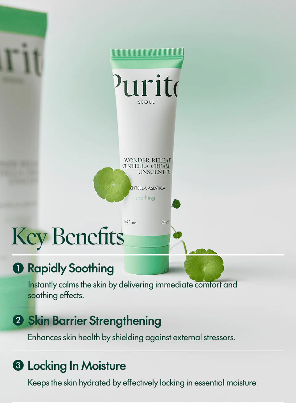 Purito Wonder Wonder Releaf Centella Cream Unscented 15ml - Image 5