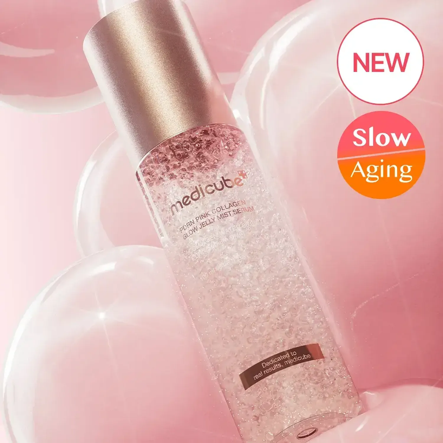 Medicube PDRN Pink Collagen Glow Jelly Mist Serum 100ml (100ml) - Image 2